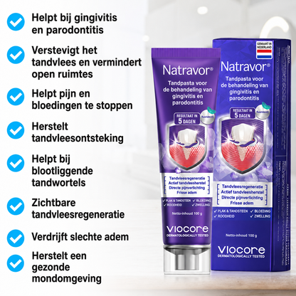 🦷🦷🦷𝐍𝐚𝐭𝐫𝐚𝐯𝐨𝐫® VioCore Bee Venom Gingivitis & Periodontitis Treatment Toothpaste