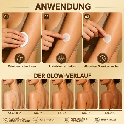 ⭐ 𝗡𝗮𝘁𝗿𝗮𝘃𝗼𝗿® Micronaald-bruiningspleisters: Natuurlijke bronzen glow zonder UV & DHA