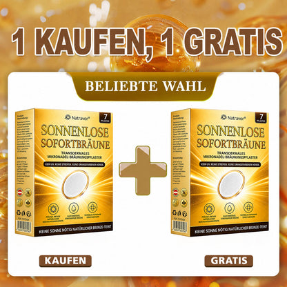 ⭐ 𝗡𝗮𝘁𝗿𝗮𝘃𝗼𝗿® Micronaald-bruiningspleisters: Natuurlijke bronzen glow zonder UV & DHA