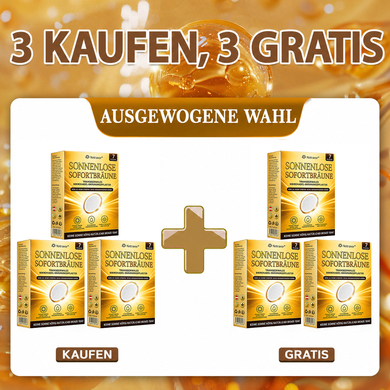 ⭐ 𝗡𝗮𝘁𝗿𝗮𝘃𝗼𝗿® Micronaald-bruiningspleisters: Natuurlijke bronzen glow zonder UV & DHA