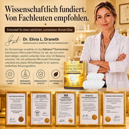 ⭐ 𝗡𝗮𝘁𝗿𝗮𝘃𝗼𝗿® Micronaald-bruiningspleisters: Natuurlijke bronzen glow zonder UV & DHA