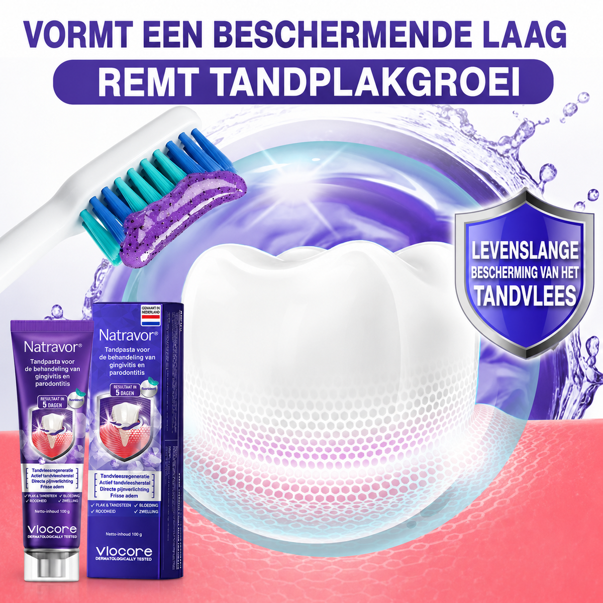 🦷🦷🦷𝐍𝐚𝐭𝐫𝐚𝐯𝐨𝐫® VioCore Bee Venom Gingivitis & Periodontitis Treatment Toothpaste