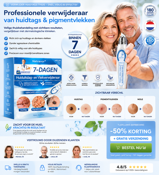 👩‍⚕️Officiële merkshop | 🎉Natravor® 7-daagse wratten- en vlekkenverwijderaar (pijnstillende applicator voor nauwkeurig aanbrengen, laat geen littekens achter)