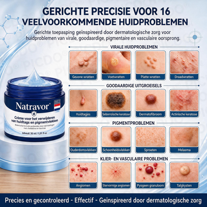 🍇Natravor® Geavanceerde Corrigerende Crème voor Huidflapjes, Moedervlekken & Vlekken – 7 Dagen Zonder Pijn & Zonder Littekens – Geavanceerde Verzorging voor Huidoneffenheden