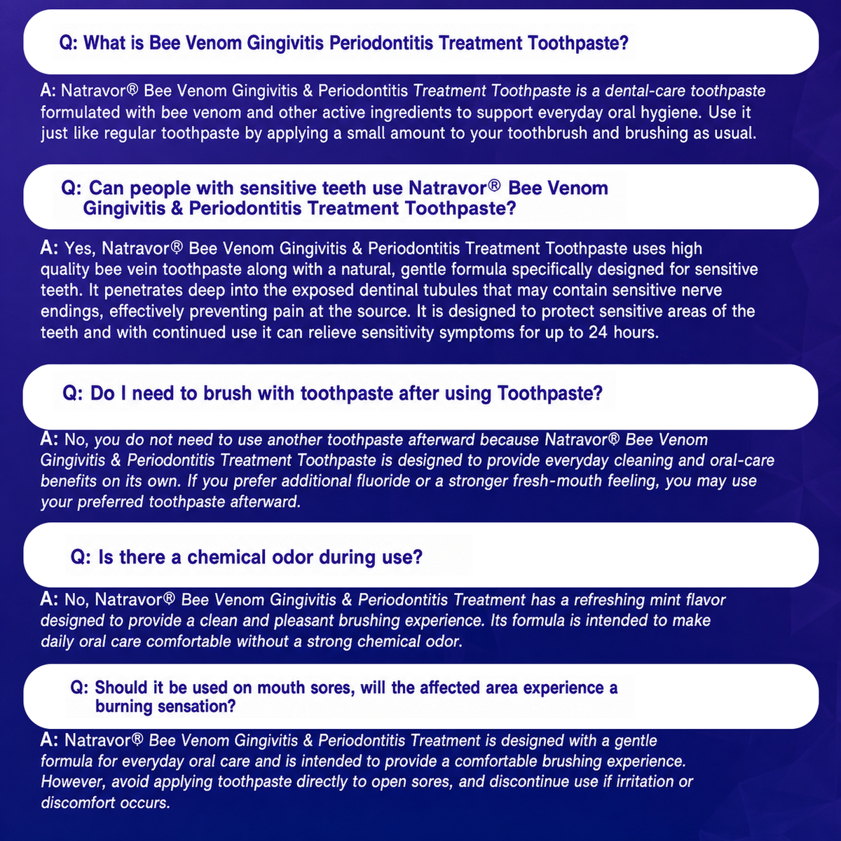 🦷🦷🦷𝐍𝐚𝐭𝐫𝐚𝐯𝐨𝐫® VioCore Bee Venom Gingivitis & Periodontitis Treatment Toothpaste