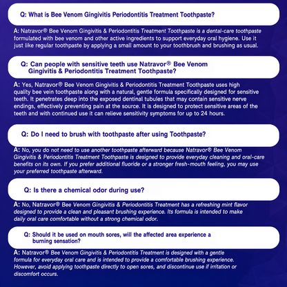 🦷🦷🦷𝐍𝐚𝐭𝐫𝐚𝐯𝐨𝐫® VioCore Bee Venom Gingivitis & Periodontitis Treatment Toothpaste