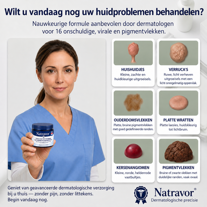🍇Natravor® Geavanceerde Corrigerende Crème voor Huidflapjes, Moedervlekken & Vlekken – 7 Dagen Zonder Pijn & Zonder Littekens – Geavanceerde Verzorging voor Huidoneffenheden