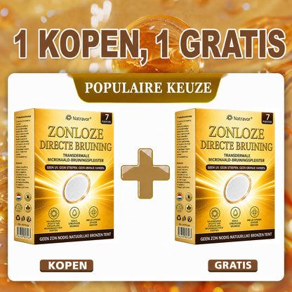⭐ 𝗡𝗮𝘁𝗿𝗮𝘃𝗼𝗿® Micronaald-bruiningspleisters: Natuurlijke bronzen glow zonder UV & DHA