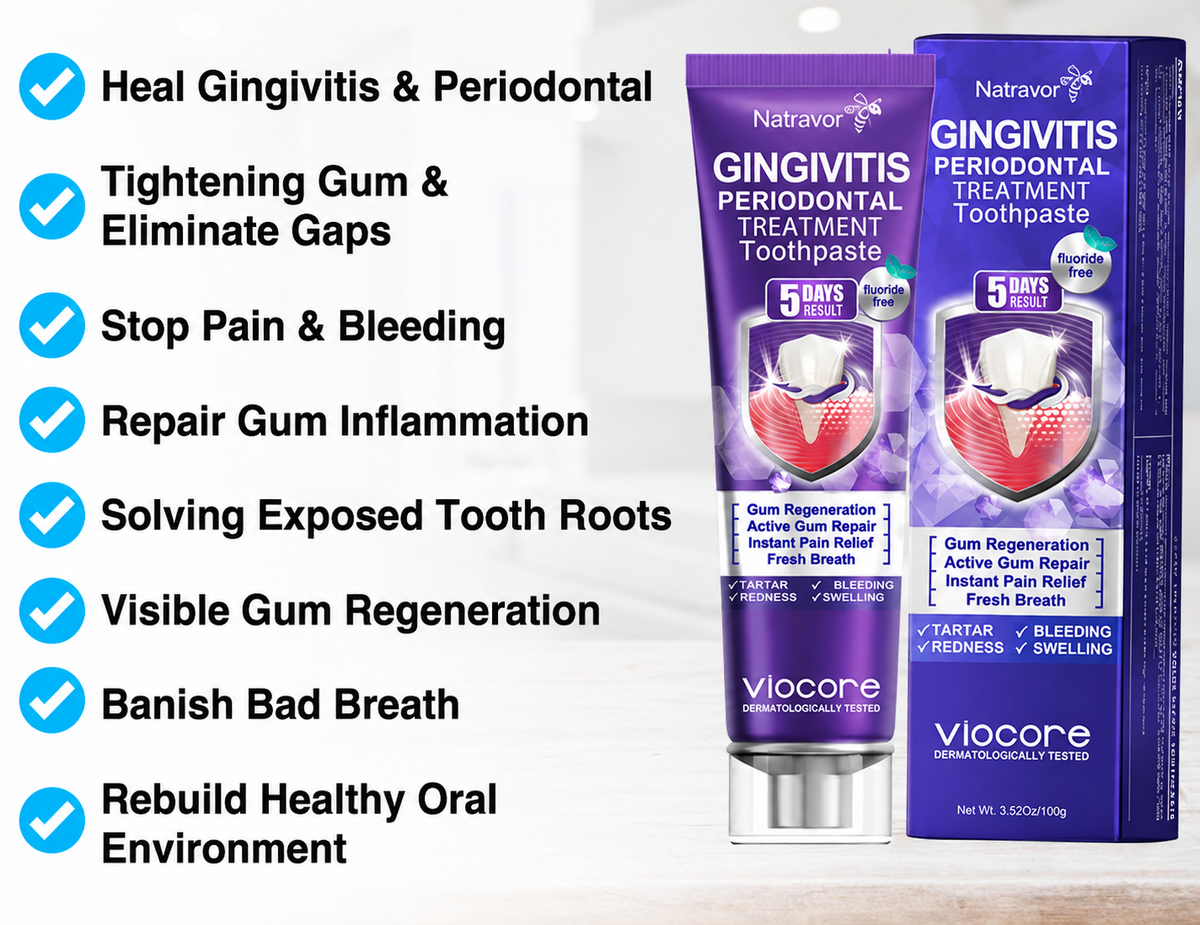 🦷🦷🦷𝐍𝐚𝐭𝐫𝐚𝐯𝐨𝐫® VioCore Bee Venom Gingivitis & Periodontitis Treatment Toothpaste
